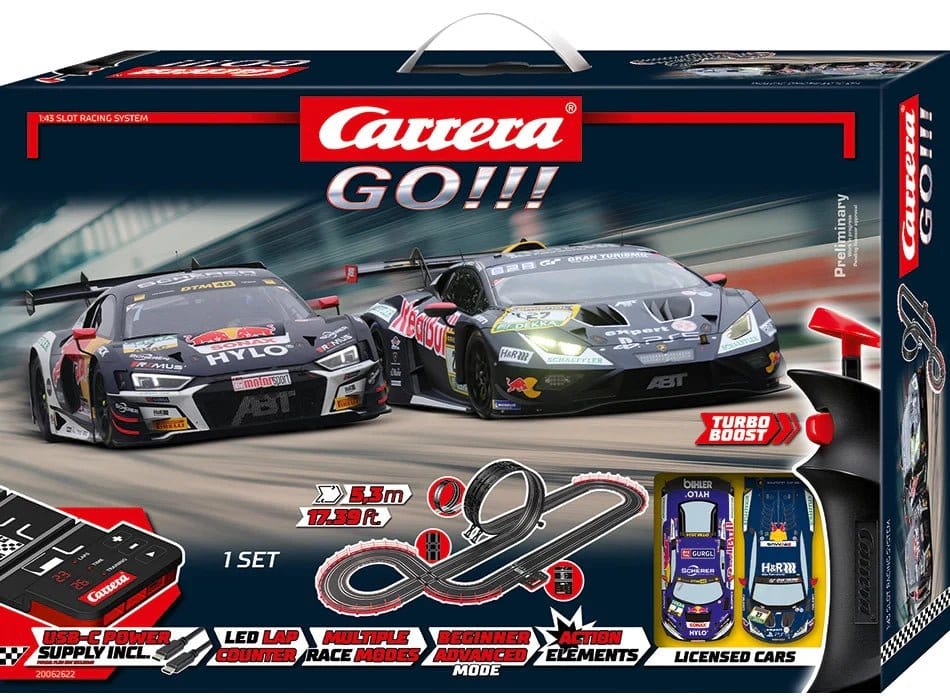 Carrera GO!!! Slot Car Track Set GT Pro Racers