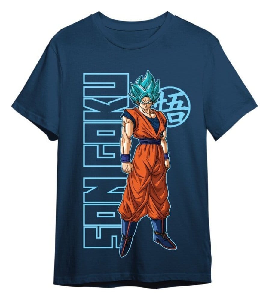 Dragon Ball Super T-Shirt Goku Super Saiyan Blue Denim Size XXL