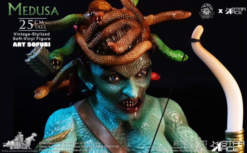 Ray Harryhausen Soft Vinyl Statue Medusa Vintage-Style 25 cm