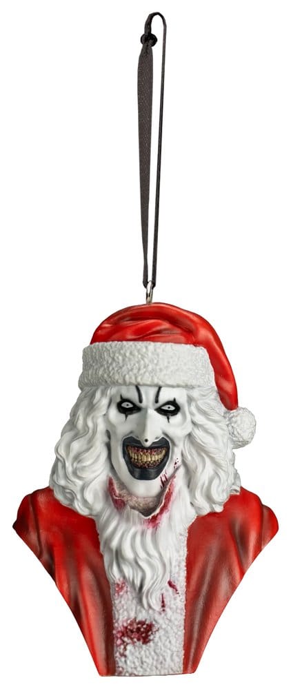 Terrifier 3 Hanging Tree Ornament Santa Art the Clown