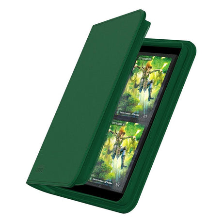 Ultimate Guard Zipfolio 160 8-Pocket Xenoskin - Green – billede 2