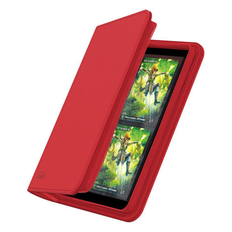 Ultimate Guard Zipfolio 160 8-Pocket Xenoskin - Red – billede 2