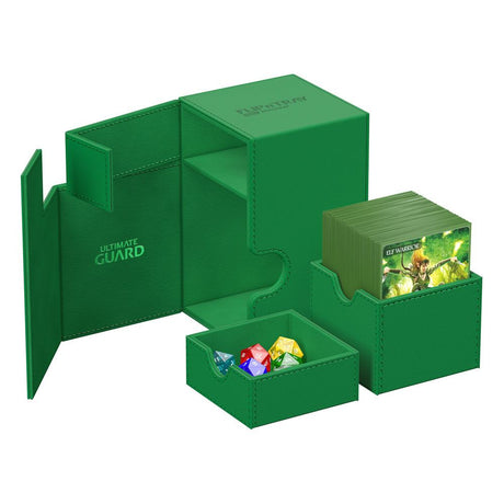 Ultimate Guard Flip'n'Tray 100+ Xenoskin - Green – billede 4