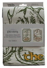 Lord of the Rings Tea Towel 2-Pack Green Dragon & Prancing Pony 69 cm
